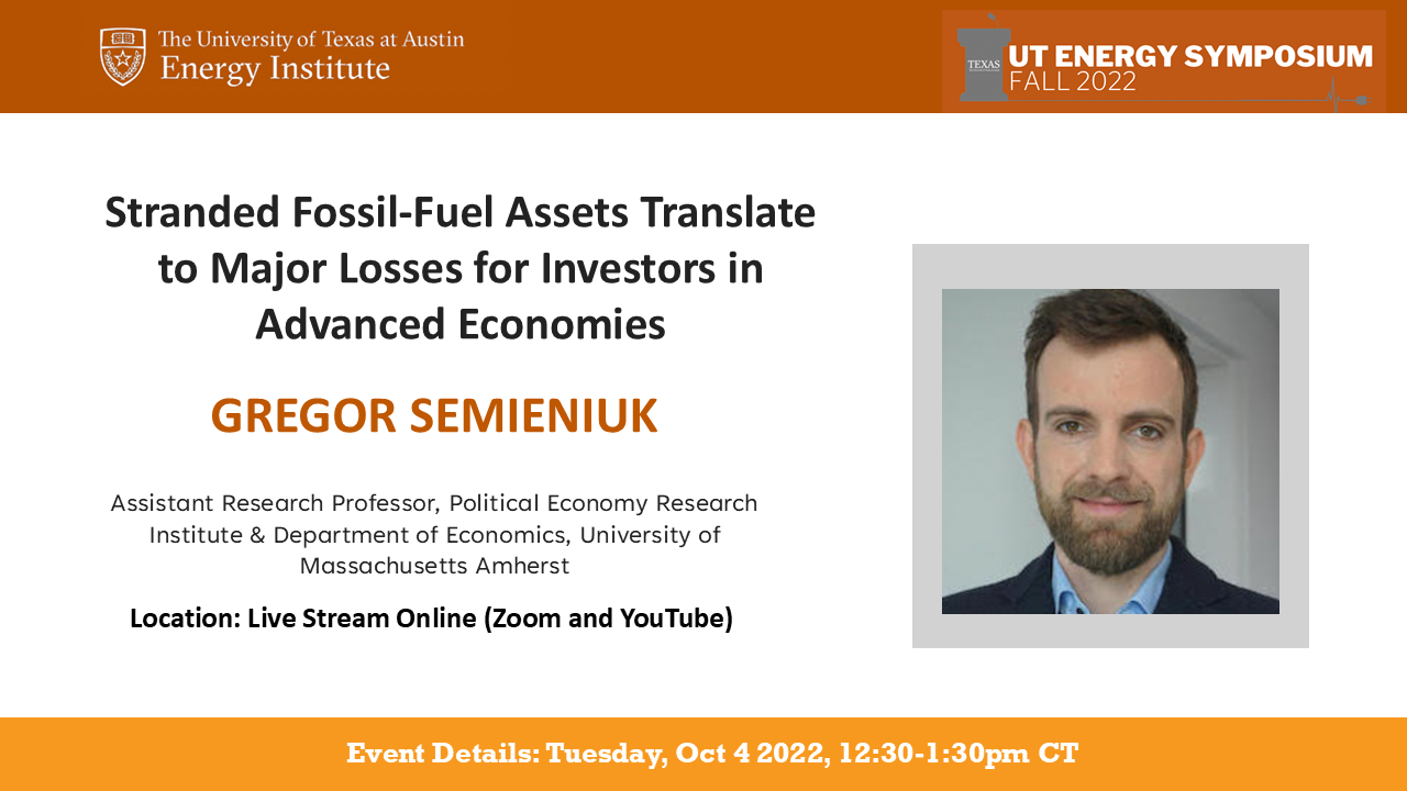 2022: Stranded Fossil-Fuel Assets Translate to Major Losses for Investors in Advanced Economies